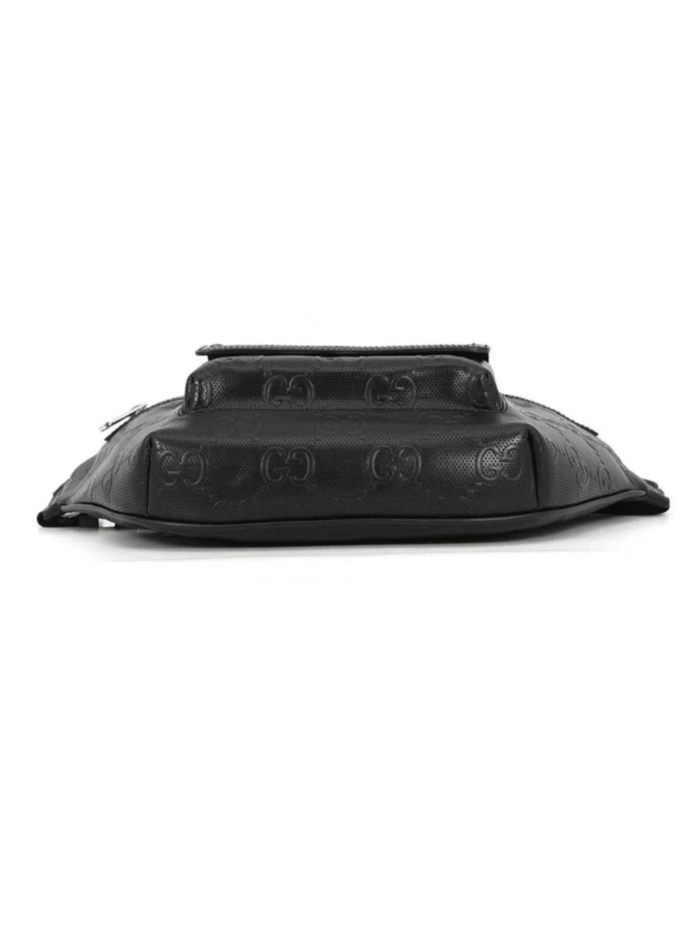 Gucci Belt Bag GG Embossed Bag Leather Black